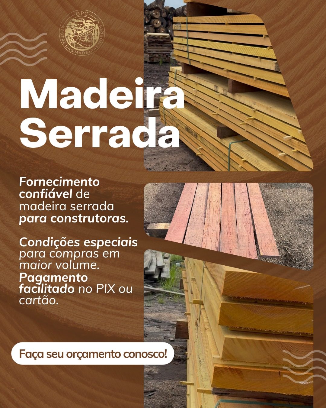 Madeira serrada GPC